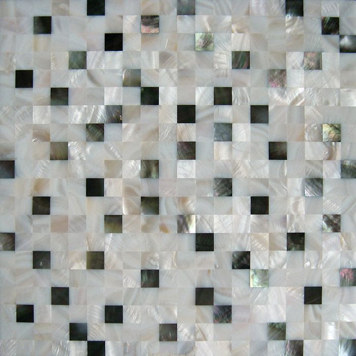 15mm X 15mm Mop Shell Tile Natural Color Random Pattern Bathroom