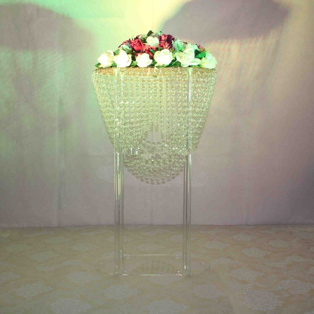 grand vase en acrylique de mariage vase décoratif grand avec base forte