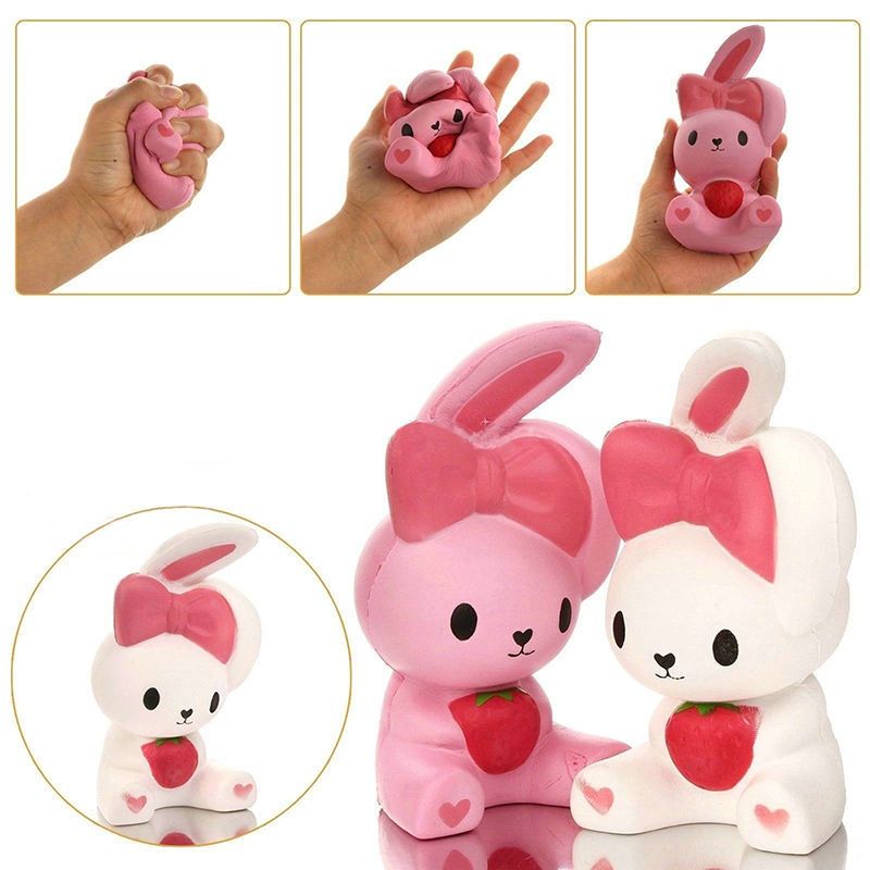 New Cute Ear Rabbit Squishy 15cm Jumbo Slow Rising Cute Phone ...