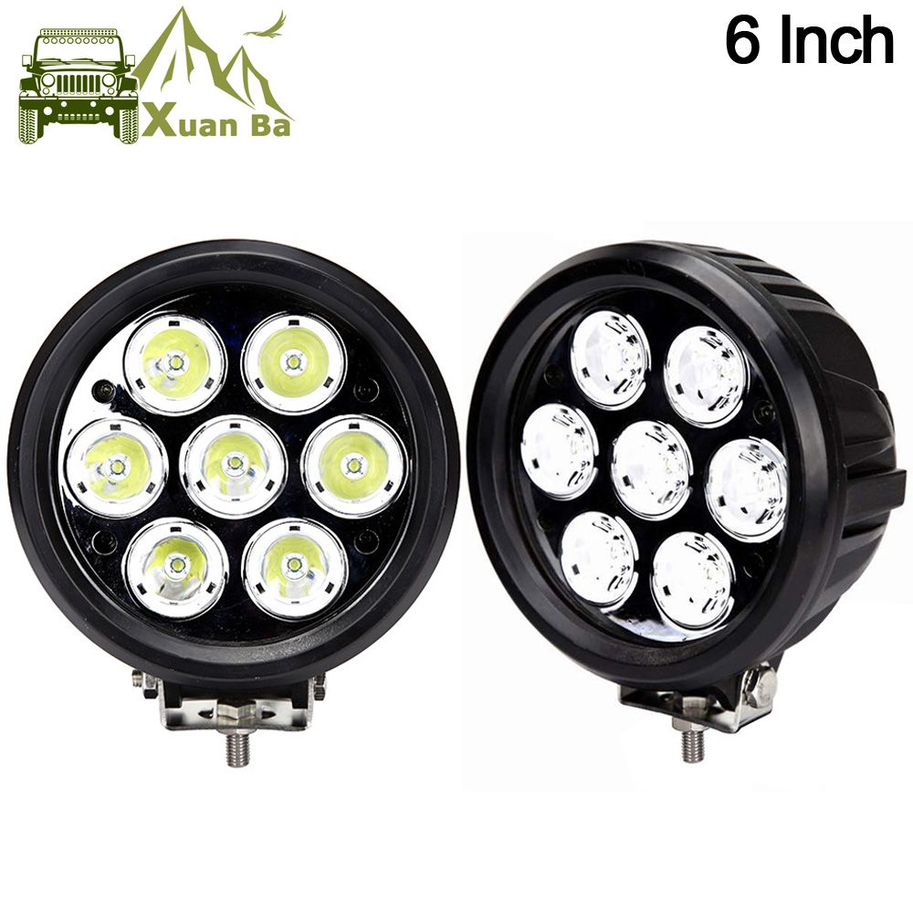 Xuanba 6 Inch 70w Round Cree Led Work Light For Atv Truck Boat Xuanba 6 Inch 70w Round Cree Led Work Light For Atv Truck Boat Tractor 4x4 Offroad Suv Fog Lamp 12v 24v Spot Flood Roof Driving Lights Info