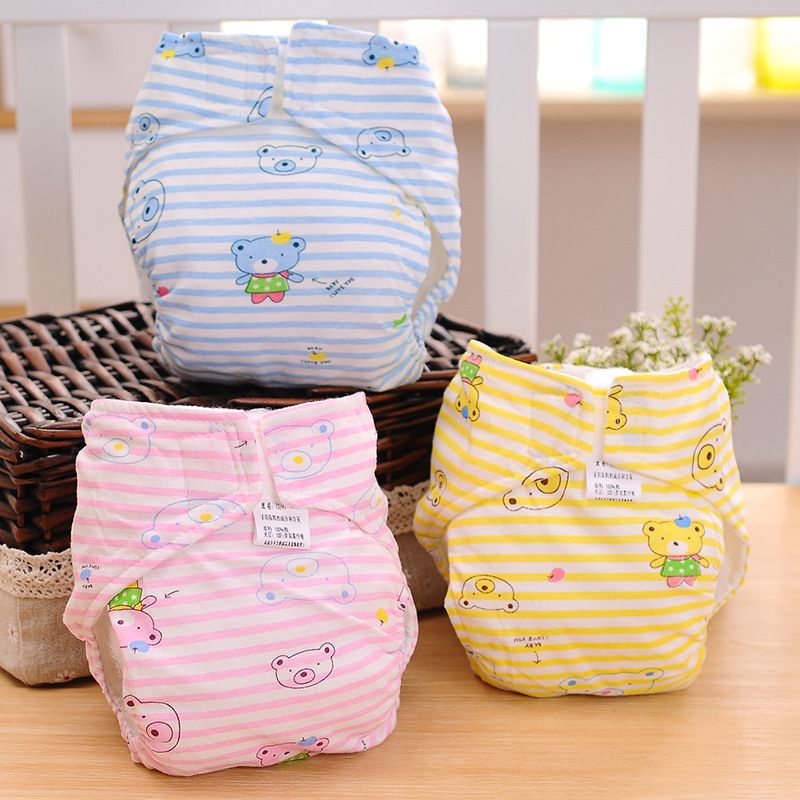 2019 Baby Cloth Diapers 100 Cotton Adjustable & Washable Reusable Baby