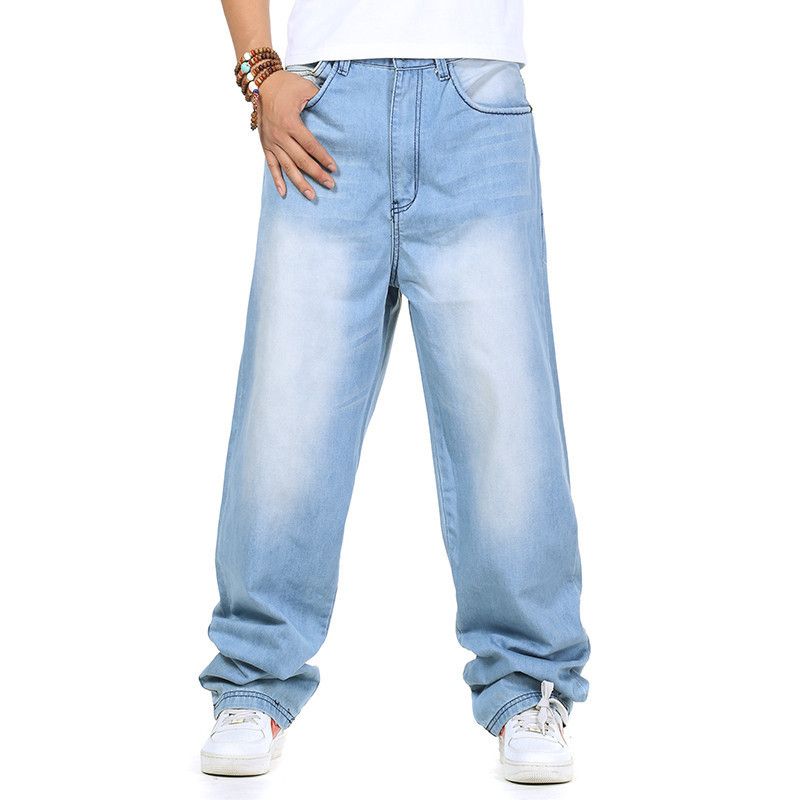 2019 Wholesale Men'S Baggy Jeans Hip Hop Designer Skateboard Pants ...