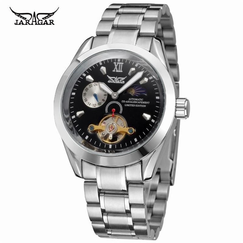 Luxury JARAGAR Automatic Self Winding Mechanical Wrist Watches Men With