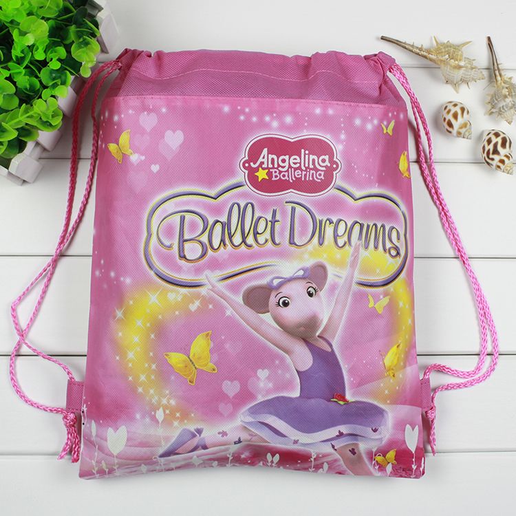 Compra El Morral De La Bailarina De La Alta Calidad / Angelina Empaqueta  Los Bolsos No Tejidos Del Estudiante Bolso De Escuela Embroma El Regalo Del  Partido Bolso Impermeable De La Playa