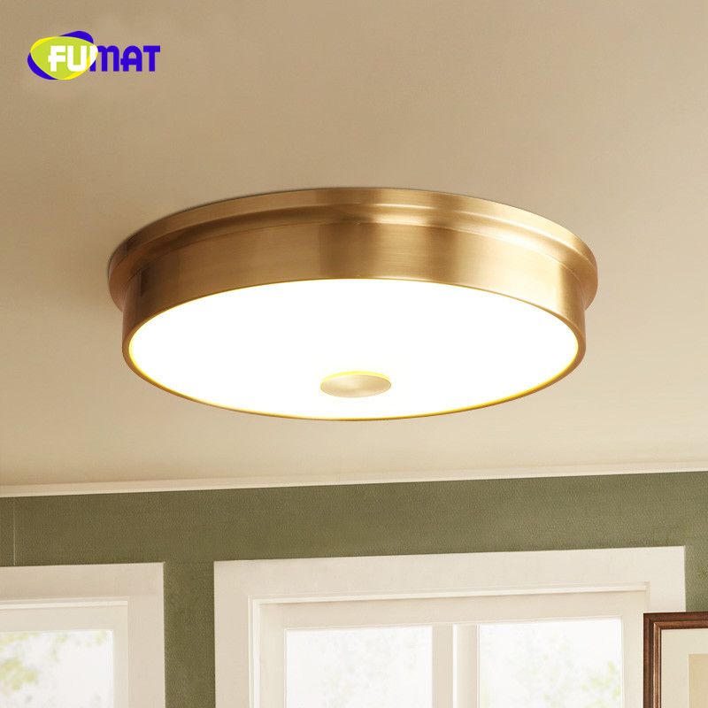 2018 Fumat Brass Ceiling Light Modern Led Lamp For Bedroom 2018 Fumat Brass Ceiling Light Modern Led Lamp For Bedroom Living Room Re Flush Mount Luminaire Plafonnier From Goods520