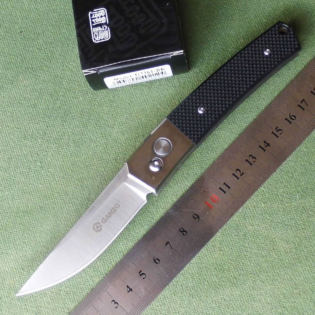 2018 ganzo g7361 g7361 bk tactical automatic folding knife 440c