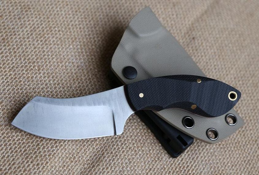 2017 KYDEX Sheath Hunting Skin Knife Stainless Steel Tactical Fixed Blade Knife Camp Pocket