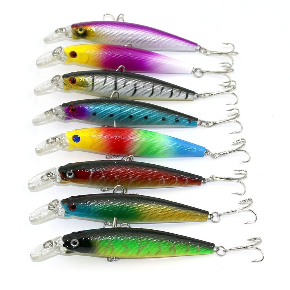 2021 HENGJIA 110mm Style Minnow Fishing Lures 11CM 15.2G 4 Hooks Hard Bait Stick Bait Fishing