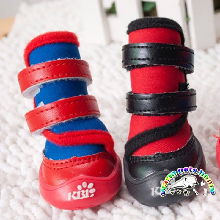 2019 Red Balck Dog Snow Boots Dog Winter Boots Cool Paws Waterproof