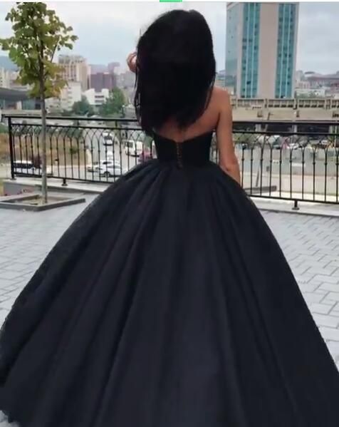 robe de bal noir