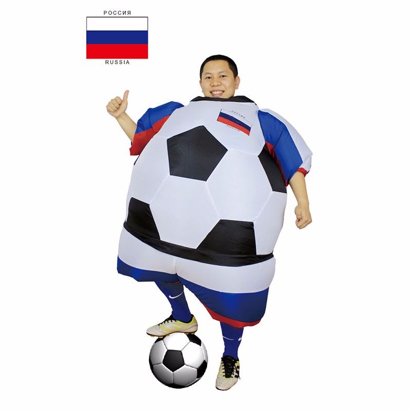 Russia Football Player Halloween Costume For Men And Women Adults Russia Football Player Halloween Costume For Men And Women Adults Soccer Costume Fancy Dress Party Club Stagfan Operated Outfit Mascot Pirate Halloween ... - Russia Football Player Halloween Costume For Men And Women Adults