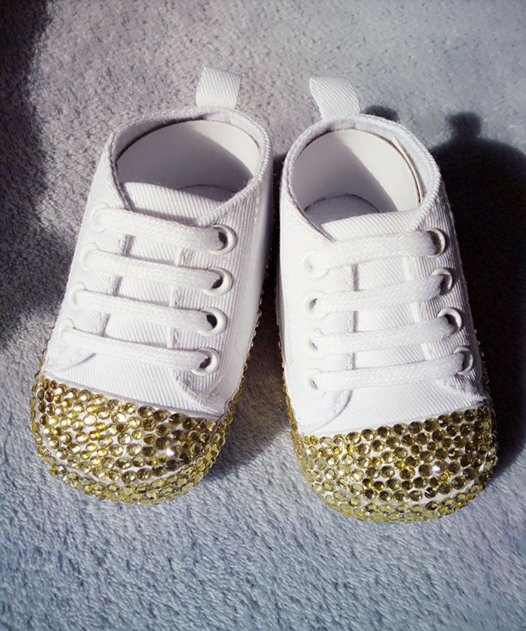 2020 Bling Handmade Baby Shoes Crystal Rhinestone Crystal Baby Girl'S