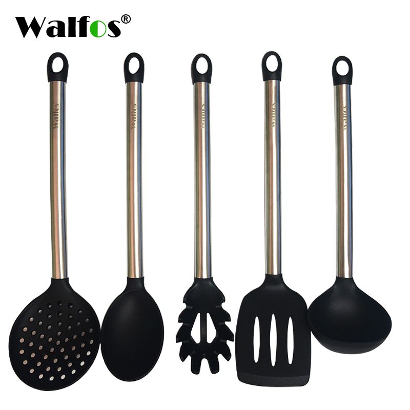 Silicone And Stainless Steel Kitchen Tool Set Silicone And Stainless Steel Kitchen Tool Set