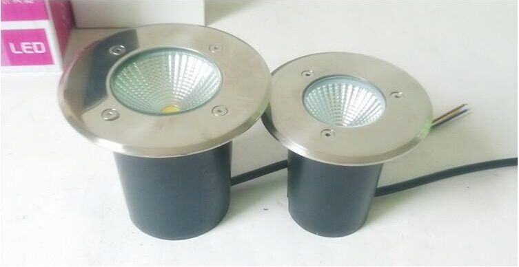 도매 가격 10W / 15W COB LED 지하 빛 램프 방수 높은 전력 강화 유리 야외 GardenYard 풍경 CE RoHS 규제 AC85-265V