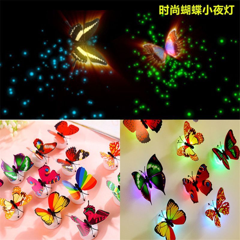 led butterfly dragonfly wall decros hangings 3d wall sticker