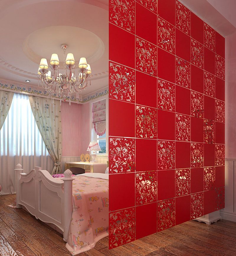 20pcs Room Divider Biombo Room Partition Wall Room Dividers Partitions Pvc Wall Stickers Room Dividers Partitions Folding Screen