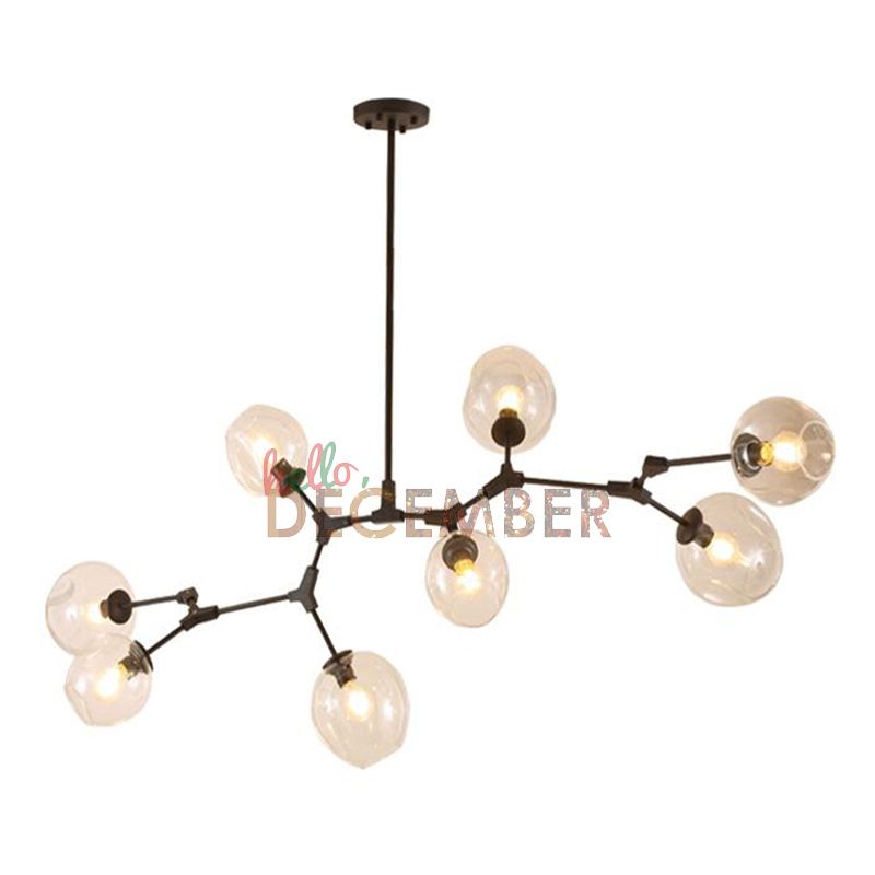 Modern Metal Led Pendant Lights 5 6 7 8 9 10 11 Head Crystal Glass Modern Metal Led Pendant Lights 5 6 7 8 9 10 11 Head Crystal Glass Ceiling Light Chandelier Lamps Rectangular Double