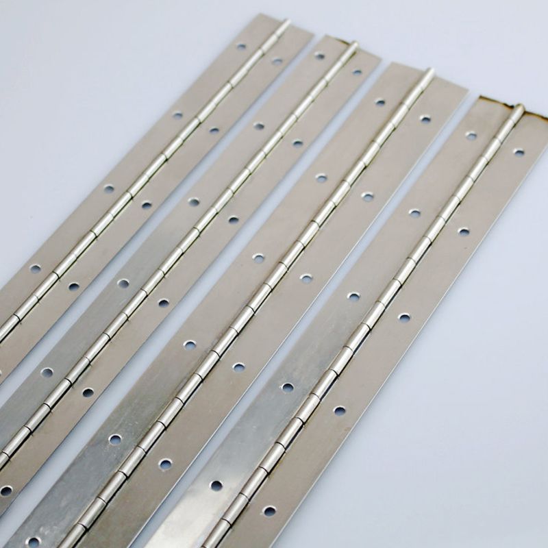 Stainless Steel Long Hinge Rotatable Cupboard Door Hinge Silver Tone Furnitures Gate Door