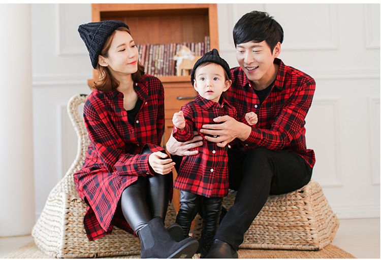 Compre Madre E Hija Ropa Familia Juego Padre Bebe Camisa A Cuadros Ninas Outwear Ninos Abrigo Ninos Ocio Informal Traje De Algodon Qzsz003 A 8 05 Del Jacyfengwu Es Dhgate Com