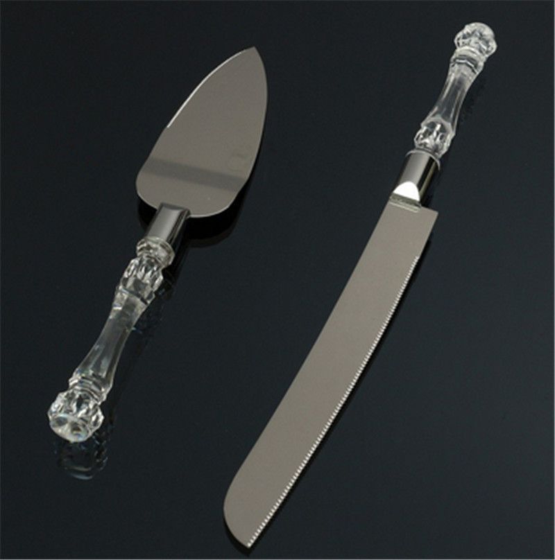  Cake  Knife  Set  Stainless Steel Server Wedding  Party 