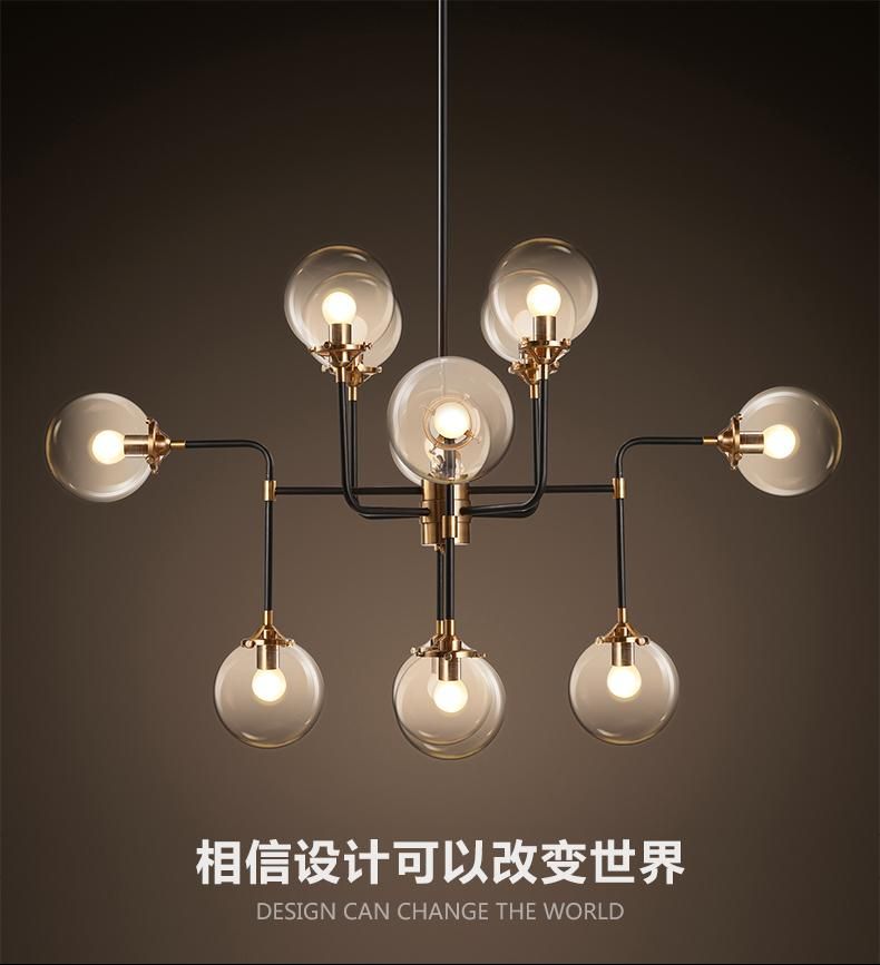 North Europe Style Design Modo Magic Bean Pendant Lamps 12 Globes North Europe Style Design Modo Magic Bean Pendant Lamps 12 Globes Glass Lampshade Dna Lights For Coffee Clothing Light Shades