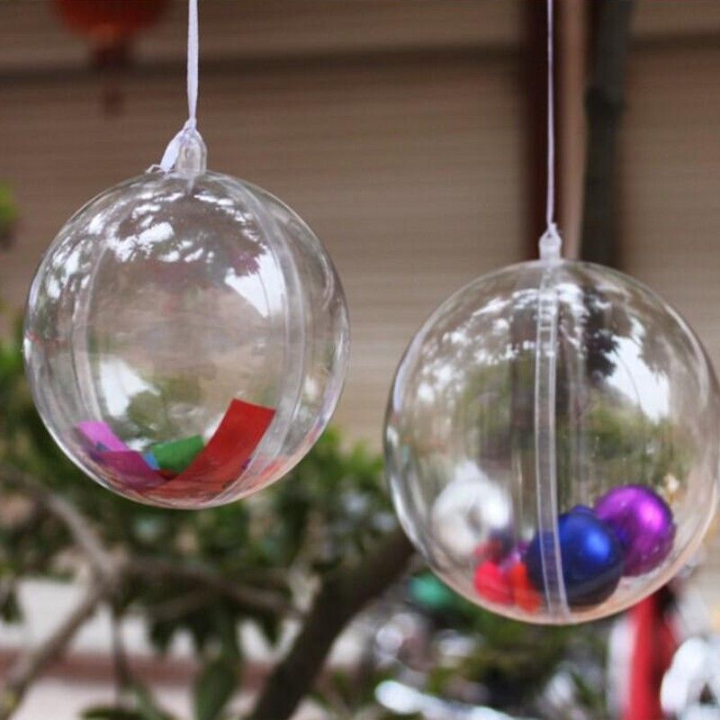cm classic transparent plastic christmas balls fashion wedding favor candy box round balls for festive party supplies indoor christmas decorations large - Large Plastic Christmas Decorations cm classic transparent plastic christmas balls fashion wedding favor candy box round balls for festive party supplies indoor christmas decorations large - Large Plastic Christmas Decorations