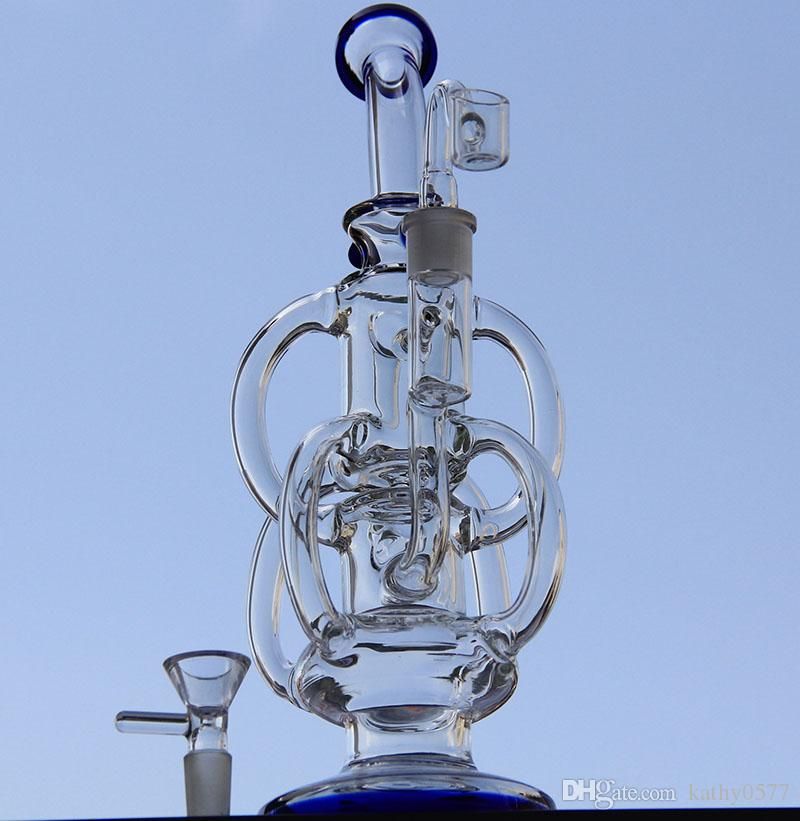2020 Bong! New Glass Water Pipe Cyclone Helix Bongs Such An Intricate