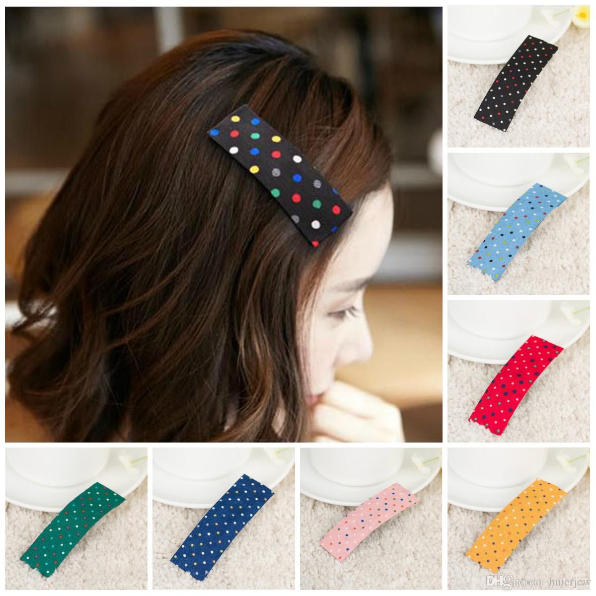 2020 Hairpin Korean Sweet Little Dot Hair Clip Side Hairpin Korean Hair