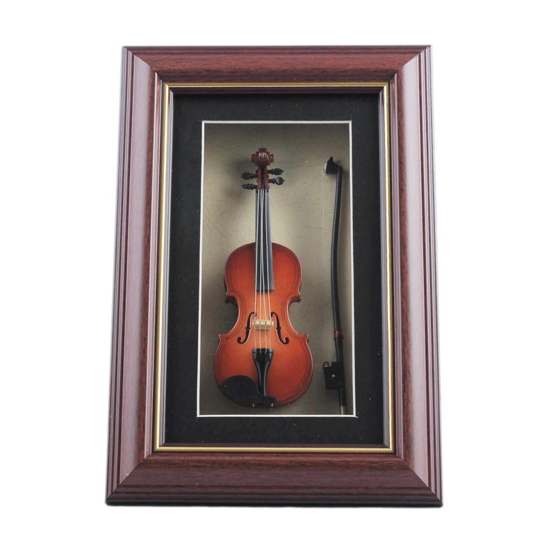 New Fashion Handmad Mini Wood Violin Model Frame Violin Model Display