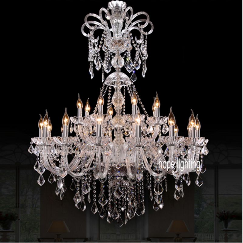 Modern Living Room Bar Crystal Chandelier Hotel Hall Modern Living Room Bar Crystal Chandelier Hotel Hall Lighting Residential Led Bedroom Candelabra Lamps Glass Chandeliers For