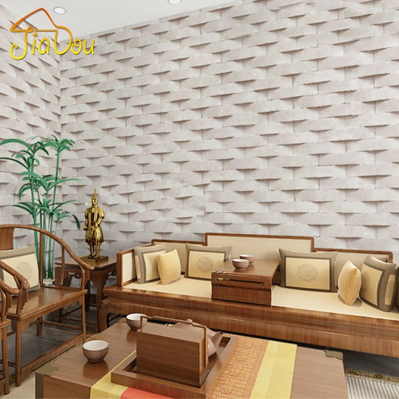 Tapete Living modern 3d stone brick vinyl waterproof wallpaper - Tapete Living