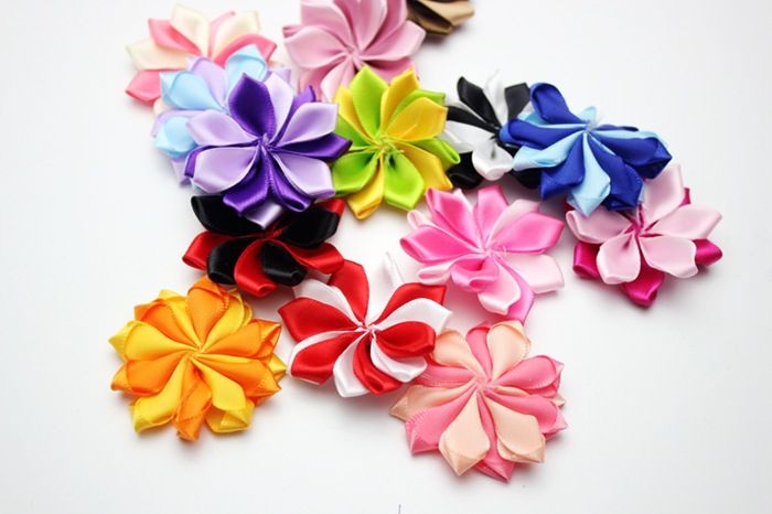 Großhandel 100 Teile Los 5 Cm Mini Satin Stoff Blume Für Stirnbänder Diy Band Polygonale Blumen Baby Mädchen Haarschmuck Von Boboke520 2843 Auf