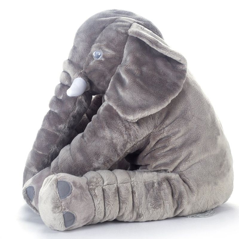online cheap giant grey elephant plush toy pillow for baby big