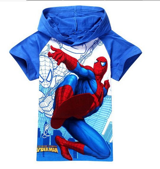 Spiderman Niños Camiseta De Manga Corta