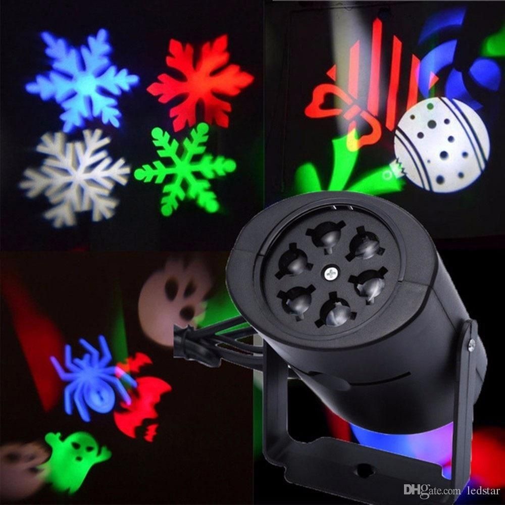 Best Quality Multi Color Led Laser Light Moving Rgbw Projecting Led Lights Holiday Whit Switchable Pattern Lens Christmas Halloween Party Decoration At