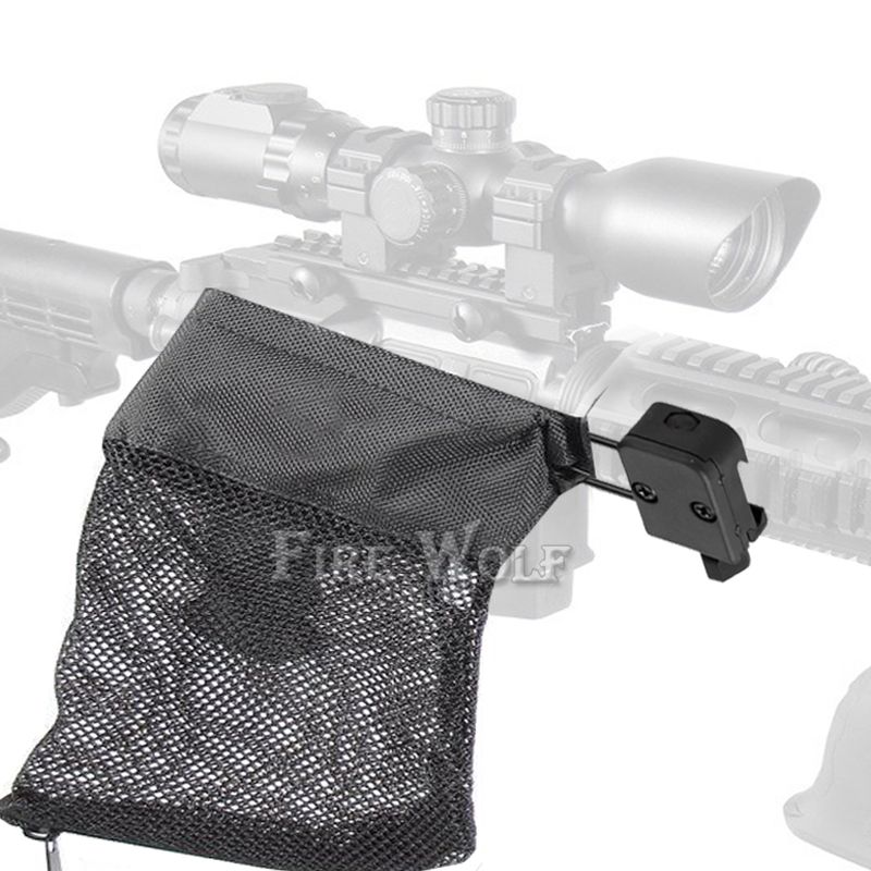 FIRE WOLF AR 15 Ammo Brass Shell Catcher Mesh Trap Zippered Closure For