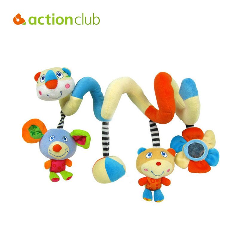 2018 Whole Actionclub Plush Baby Toy Multifunctional Newborn 2018 Whole Actionclub Plush Baby Toy Multifunctional Newborn Infant Mobile Rattles Stroller Toys Hanging Kid Mirror From Curd