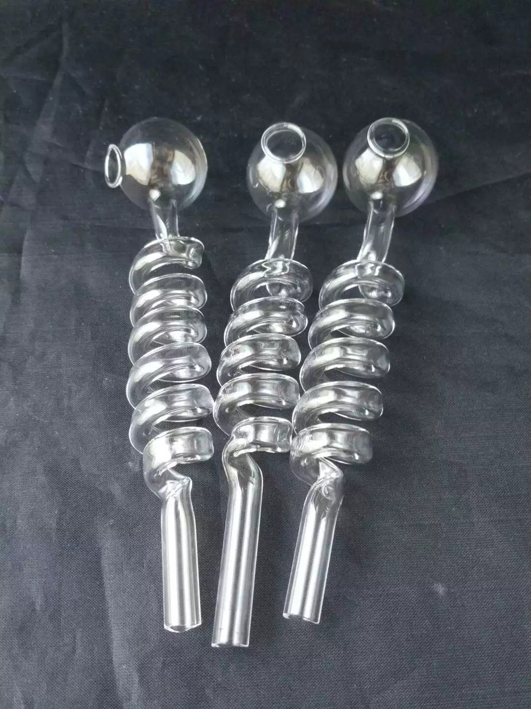 2019 Glass Pipe Clear Oil Burner Spiral Glass Tube Pipe Oil Nail Water Pipe From Dbg232323, 2.