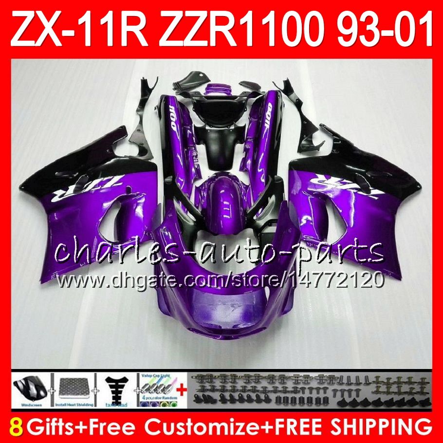 дешево купить 8Подарки для KAWASAKI NINJA ZX11 ZX11R 93 01 98 99 00 01 ZZR 1100 22NO71 ZZR1100