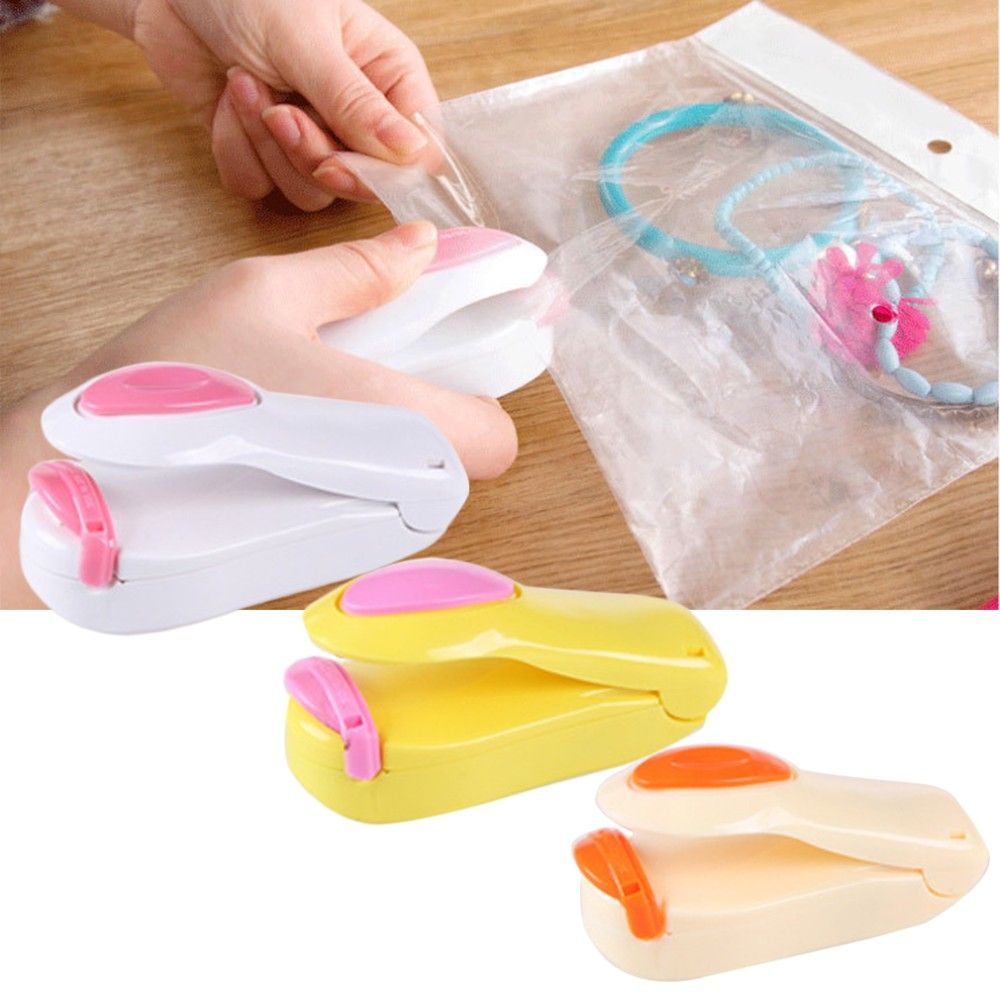 Mini Machine à Sceller Les Sacs 2-en-1 - Rechargeable USB - Avec Cutter - Pour Conservation Alimentaire