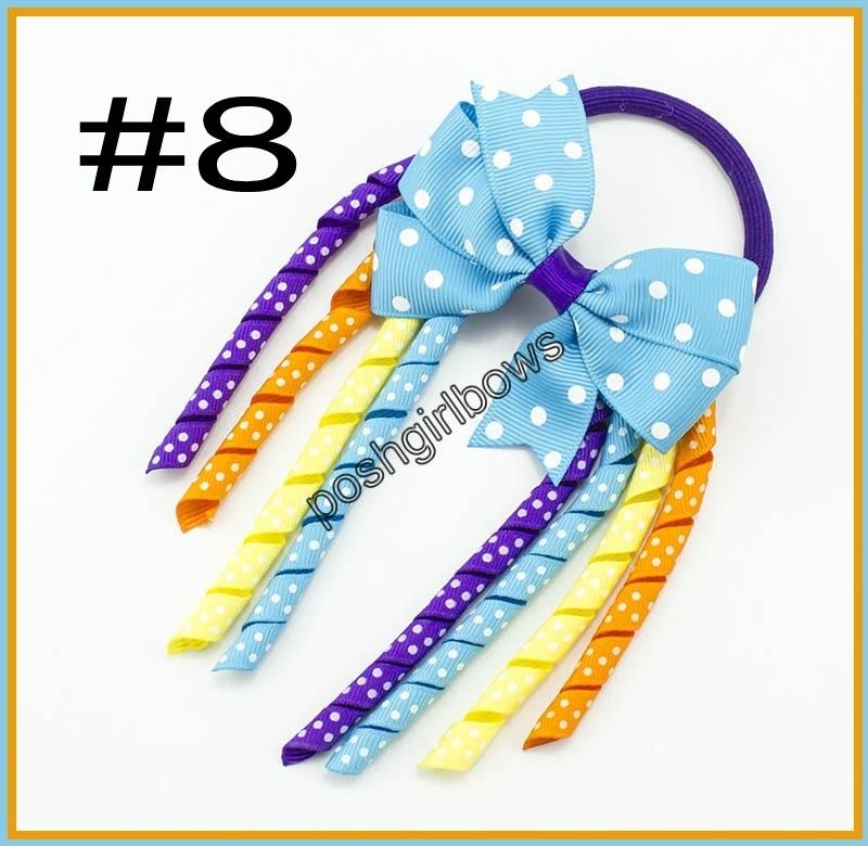 3 5 X6 Funky Korker Hair Bows Colorful Korkers Pinwheel Korker