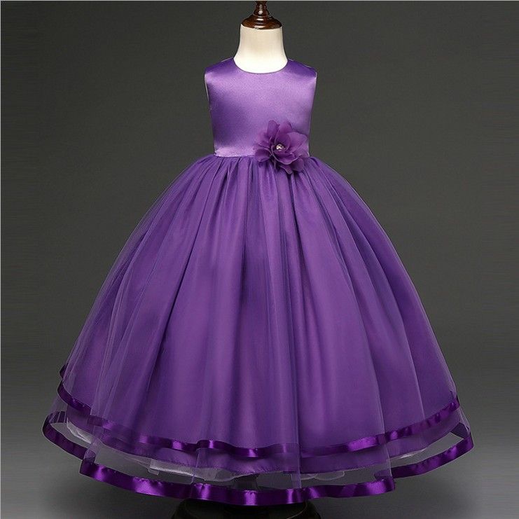 lavender gown for flower girl