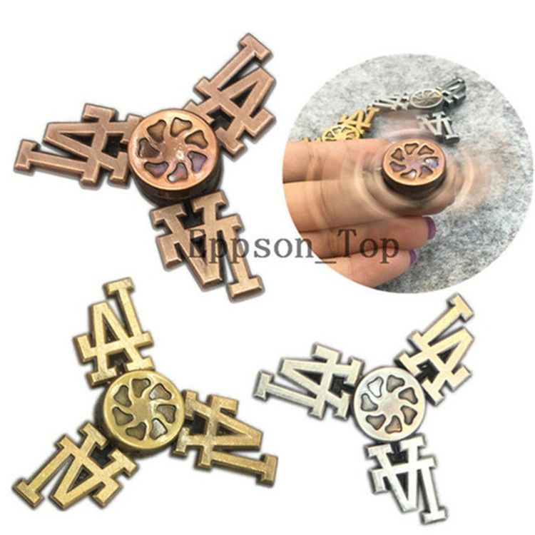 La Fid Spinners Metal Gold Bearing Anti Stress Cube Hand Spinner