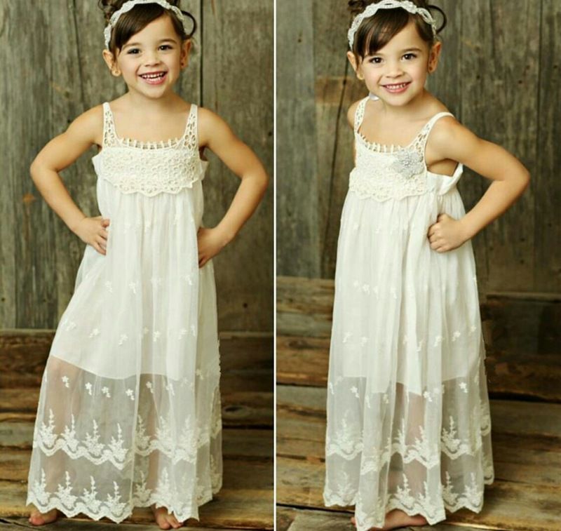 white sun dress girls