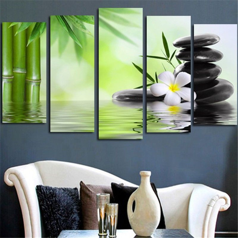 Wholesale New Cheap Bamboo Stone Scenery Modern Art Painting Hd Printed Canvas Paintings Room Wall Pictures Unframed By Tian7777777 Under 18 1 Dhgate Com