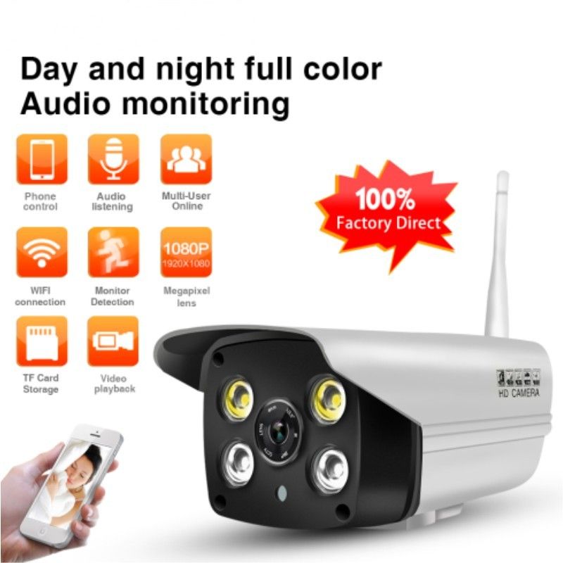 LS C6 Outdoor Wifi IP Camera 1080P Full Color Night Vision Home