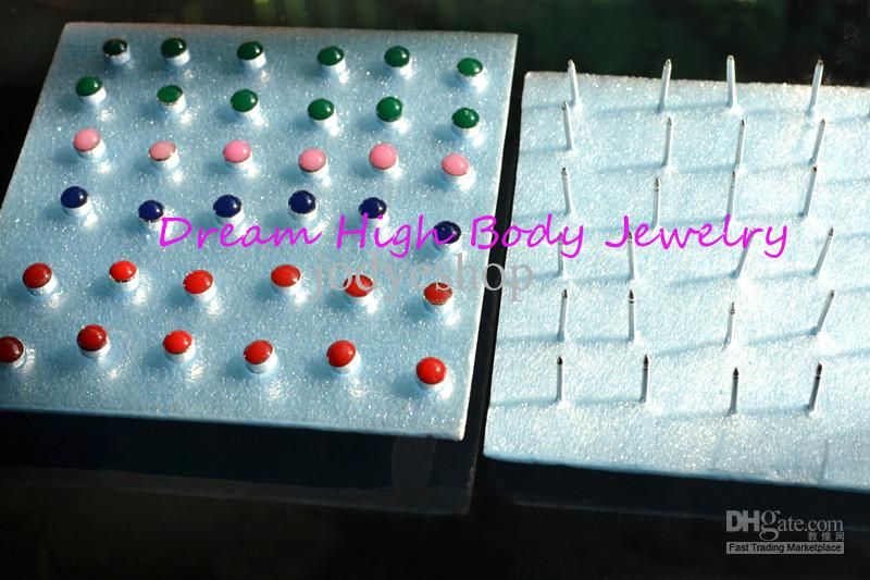 Nail Piercing Kit 2019 newest ear stud for body piercing gun ear hole kit profession 4mm pin nail 10card butter from jodyeshop 15 04 dhgate com