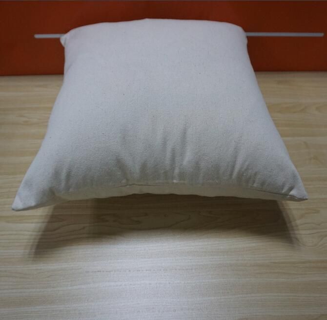 12 Oz Natural Canvas Pillow Case 18x18 Plain Raw Cotton Embroidery