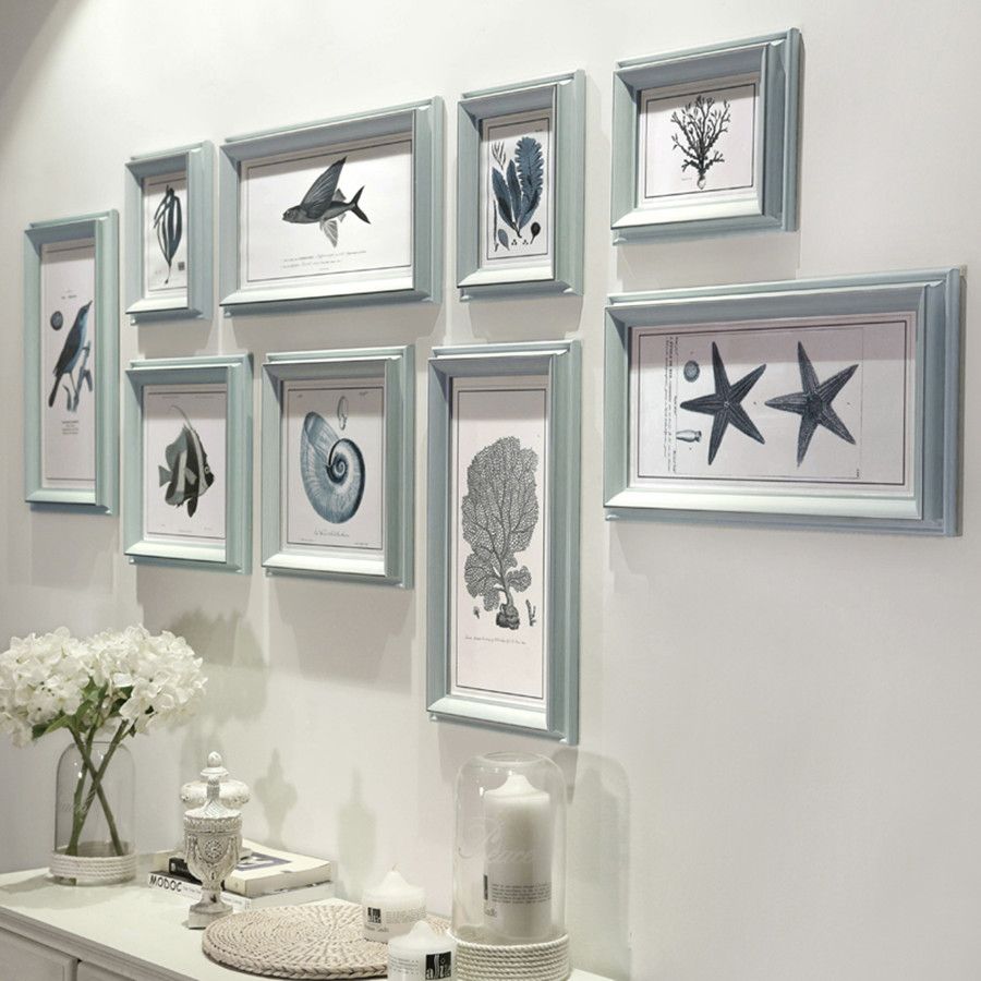 Big Size Combination Style Collage Picture Frame Sets 3d Ps Thicken Digital Mp4 Picture Frame Best Yellow Frames