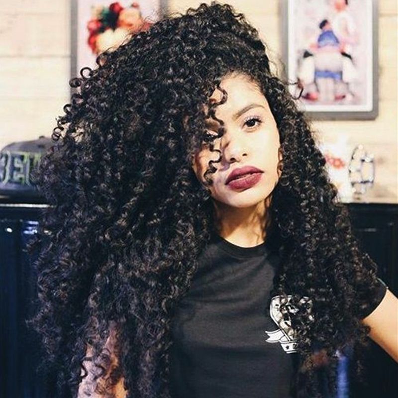 2018 Wholesale 3B 3C Texture Mongolian Kinky Curly Virgin ...